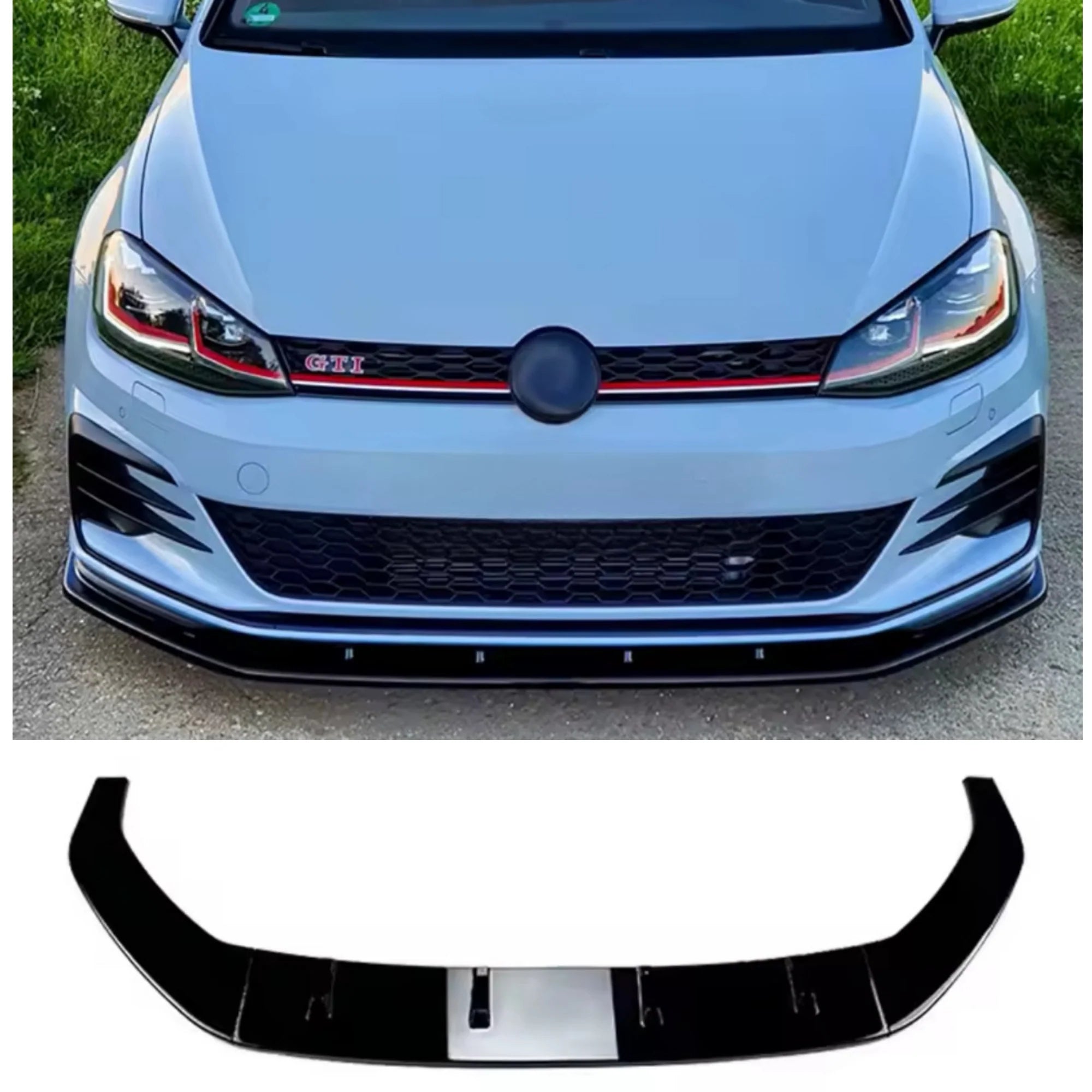 Golf 7.5 GTI Cs 3 Piece Lip FD Gloss Black New