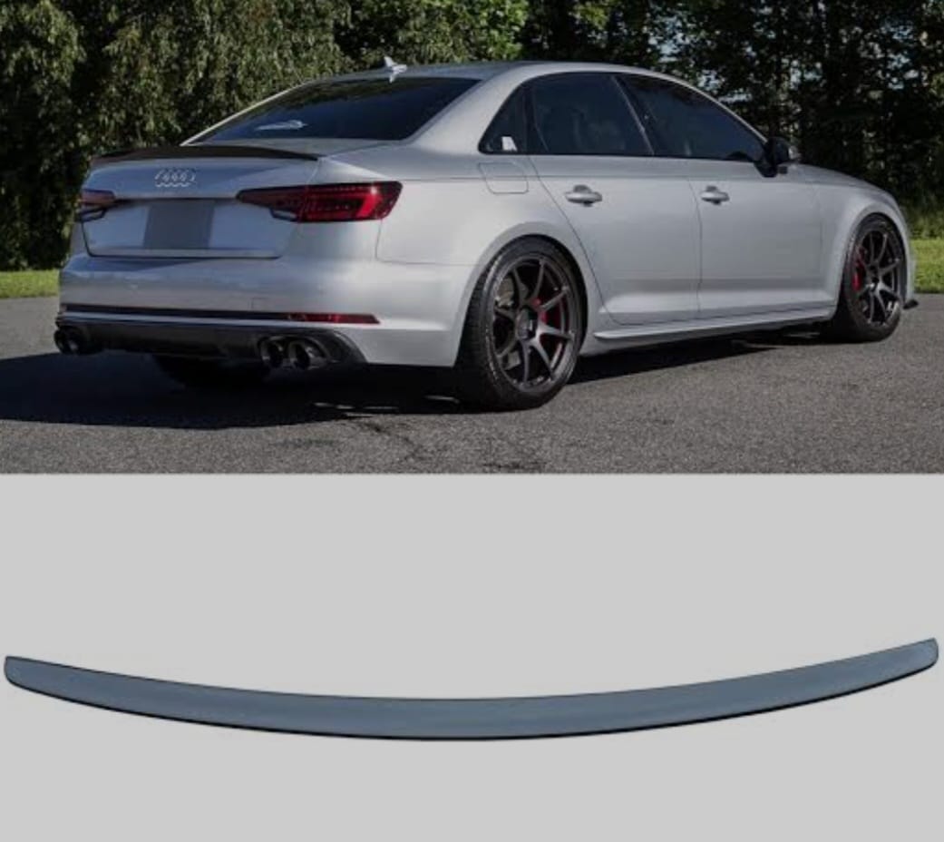 Audi A4 B9 Boot Spoiler Gloss Black
