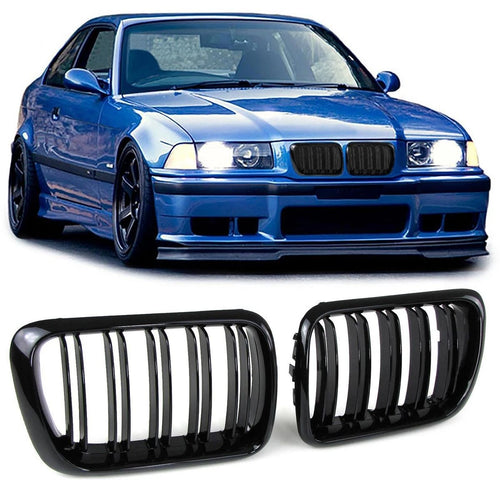E36 Dual Slit Grille Gloss Black