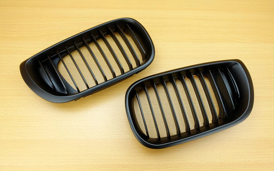BMW E46 Face Lift 4 Door Kidney Grill Matt Black