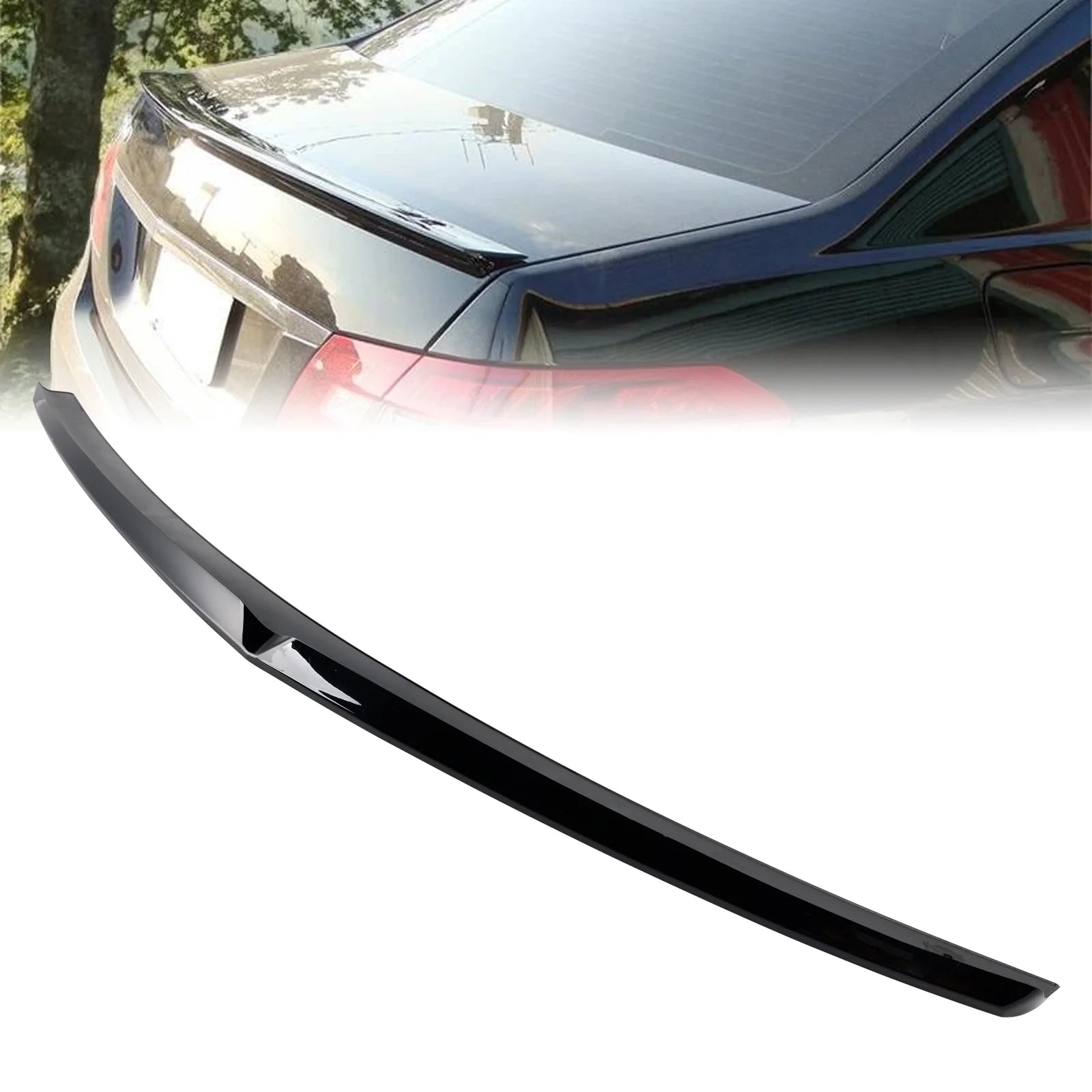 W212 E Class Boot Spoiler Gloss Black