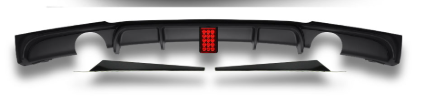 F30 To F80 Diffuser LED Gloss Black 320I Double PIPE/ And 1 For 335I Single Pipe 2 Sides