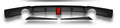 F30 To F80 Diffuser LED Gloss Black 320I Double PIPE/ And 1 For 335I Single Pipe 2 Sides
