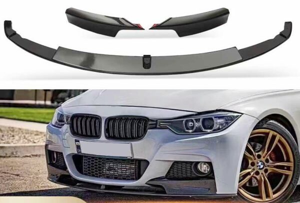 F30 M PERFORMANCE 3 PIECE LIP HIGH QUALITY GLOSS BLACK