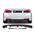 F30 To F80 Rear Diffuser LED Single 1 Pipe Gloss Black