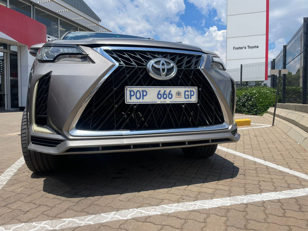 TOYOTA FORTUNER 2016-2020 LEXUS FRONT BUMPER UPGRADE