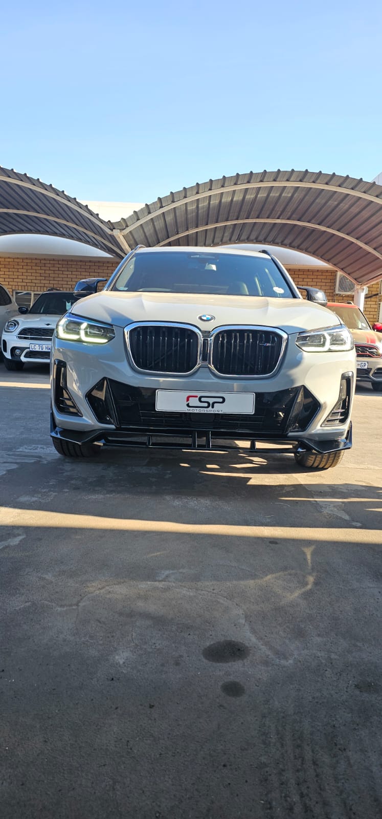 BMW G01 X3 Front Lip Pre-facelift Gloss Black