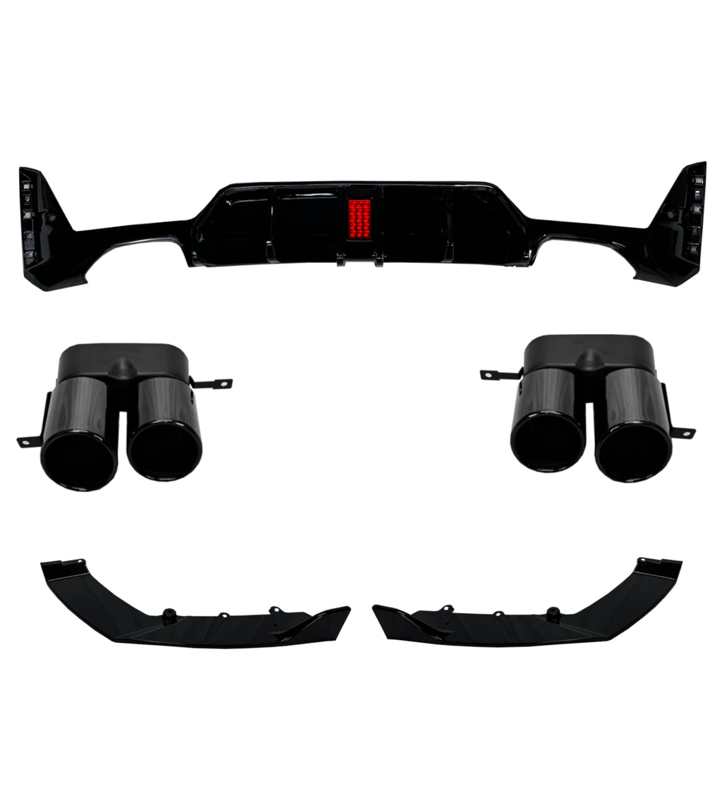 G20 F1 WITH LED DIFFUSER WITH M PERF TAILPIECES AND BUMPER SPLITTERS