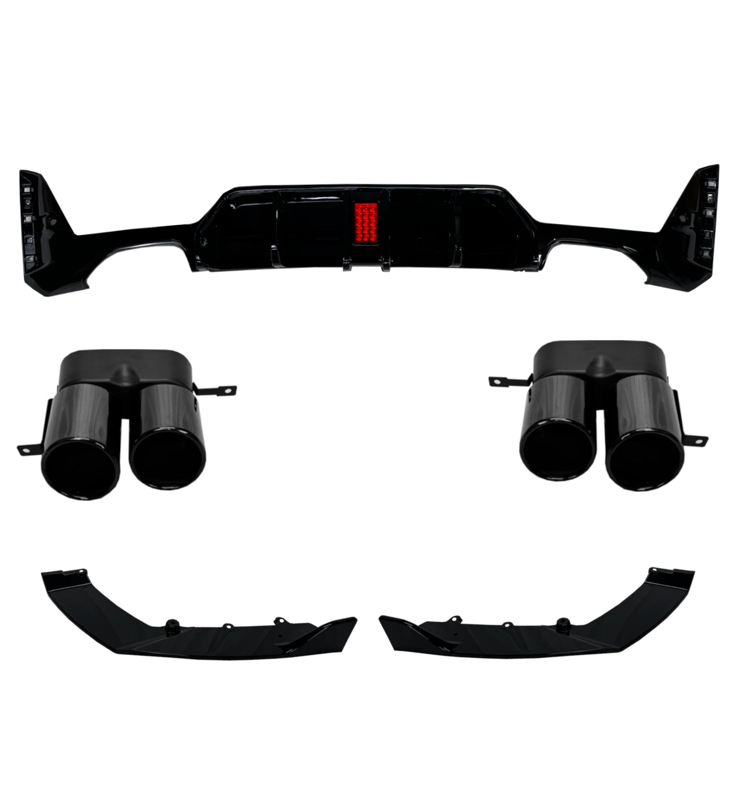 G20 F1 WITH LED DIFFUSER WITH M PERF TAILPIECES AND BUMPER SPLITTERS