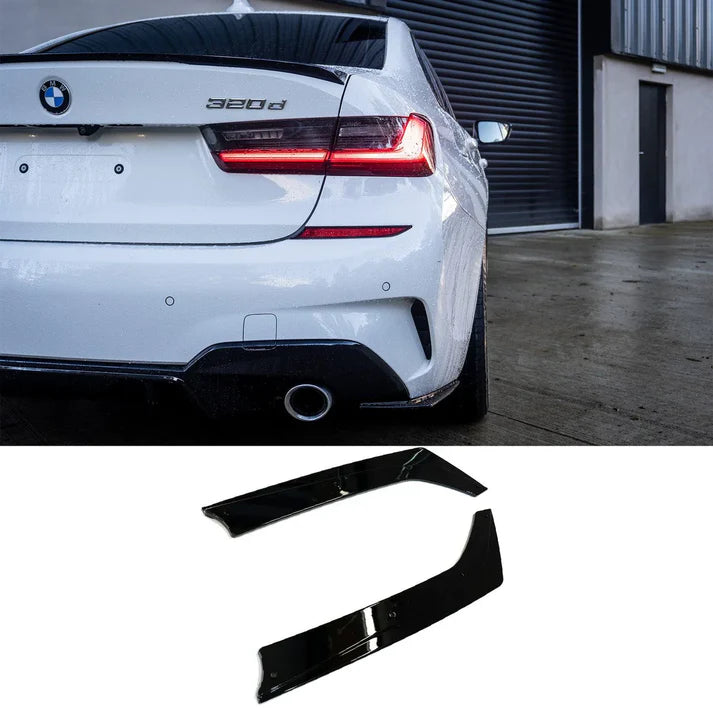 G20 Rear Bumper Splitters Gloss Black