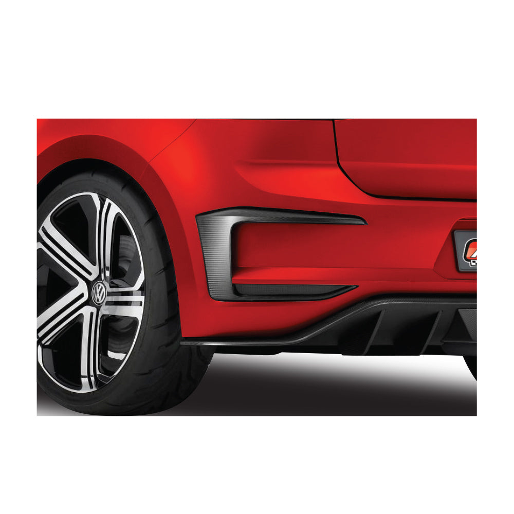 Golf 7 GTI R R400 Canards Gloss Black