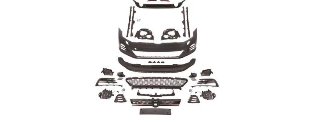 Golf 7 Too 7.5 GTI Kit Without Pipes Includes Front Bumper Complete Diffuser Sideskirts