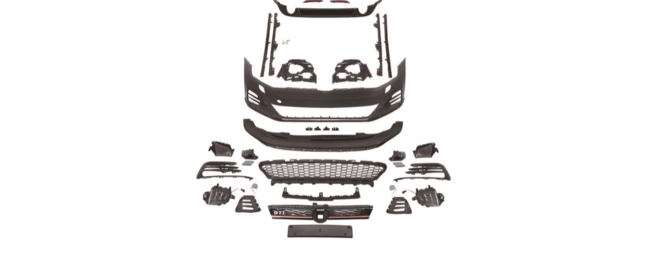 Golf 7 Too 7.5 GTI Kit Without Pipes Includes Front Bumper Complete Diffuser Sideskirts
