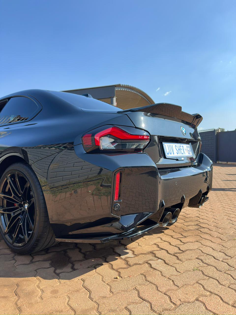 G87 M2 REAR SPLITTERS GLOSS BLACK