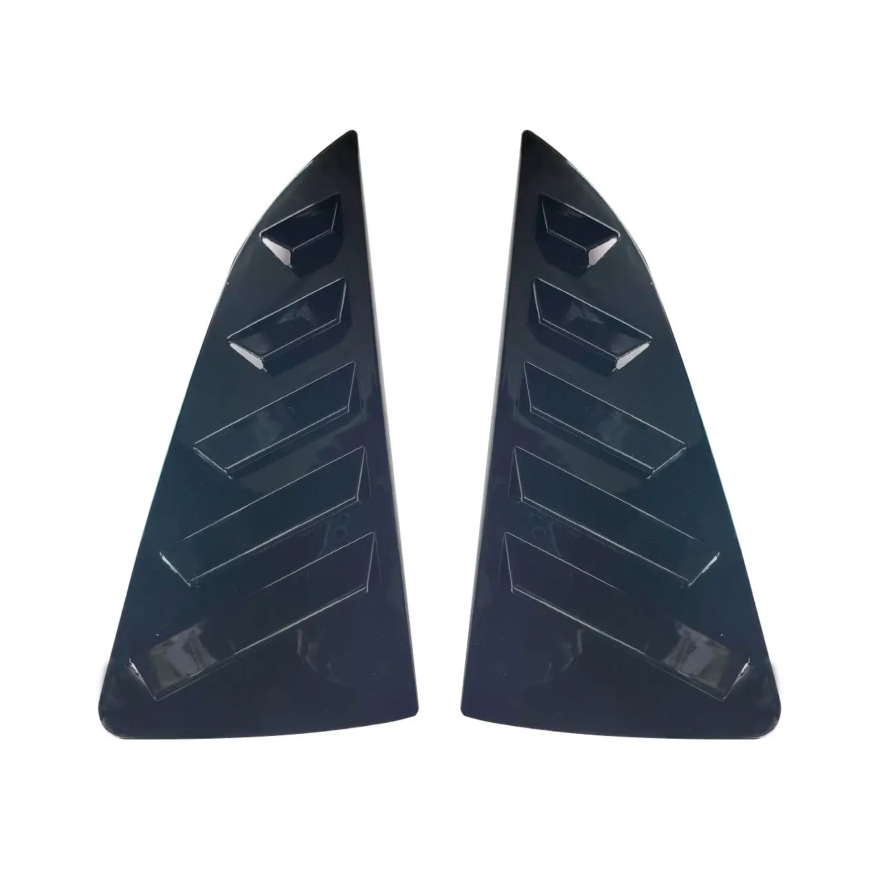 Polo 6 Window Louvers Gloss Black