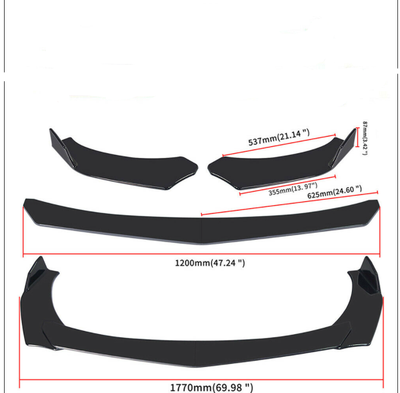 UNIVERSAL 4 PIECE LIP GLOSS BLACK.
