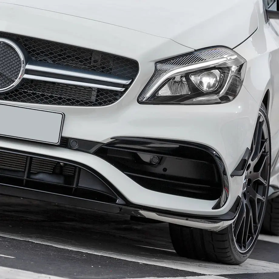 W176 Pre-Facelift Canard Kit 6 Piece Gloss Black