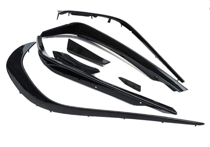 W176 Pre-Facelift Canard Kit 6 Piece Gloss Black